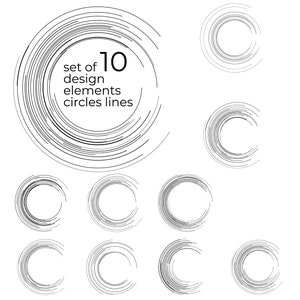 Circle design frame vector EPS, svg. Presentation, round. Decoration wall, circle digital, circle frame, geometric it. Speed, motion