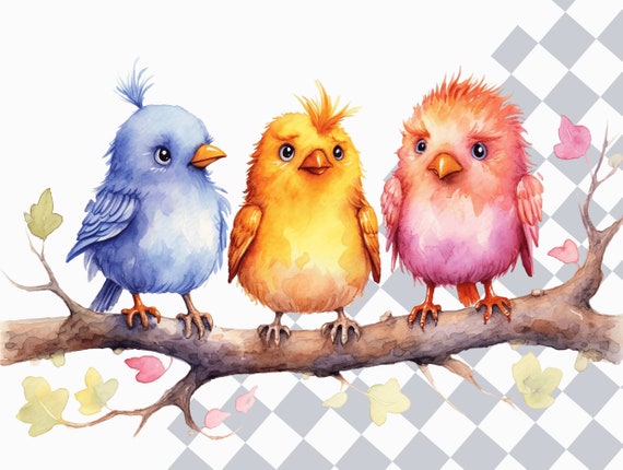 Lot De 3 Kits De Couture Enfants - Motifs Oiseaux Printemps - Activités Créatives DIY