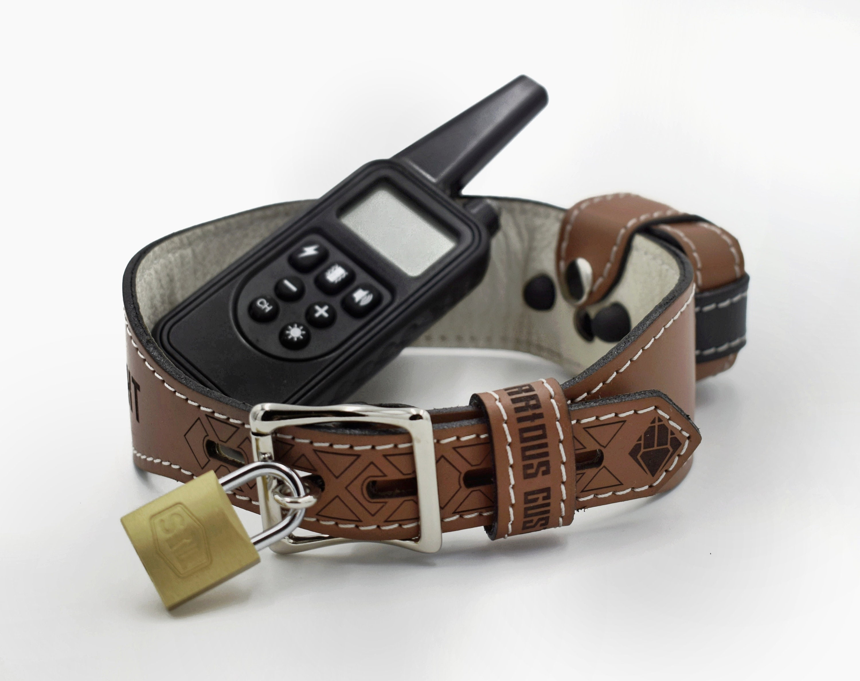 Leather shock collar hotsell