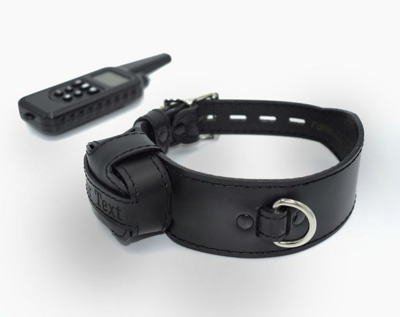 Leather Locking Shock Collar Custom BDSM Training Collar Etsy Australia
