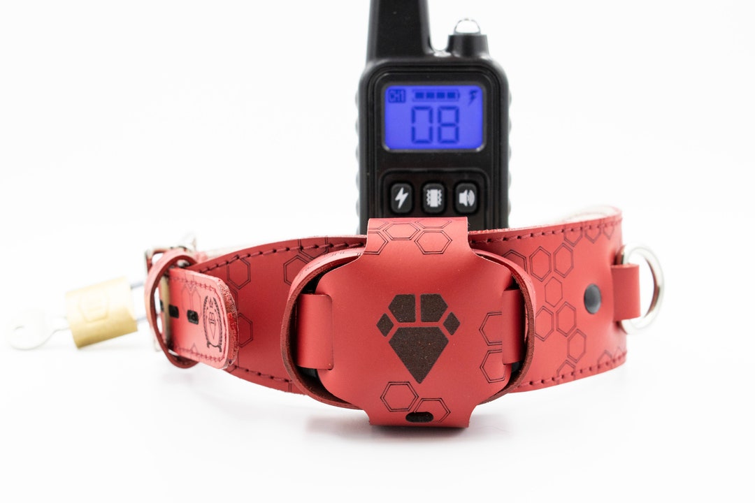 Premium Leather Shock Collar Two Bracelets Custom BDSM Etsy