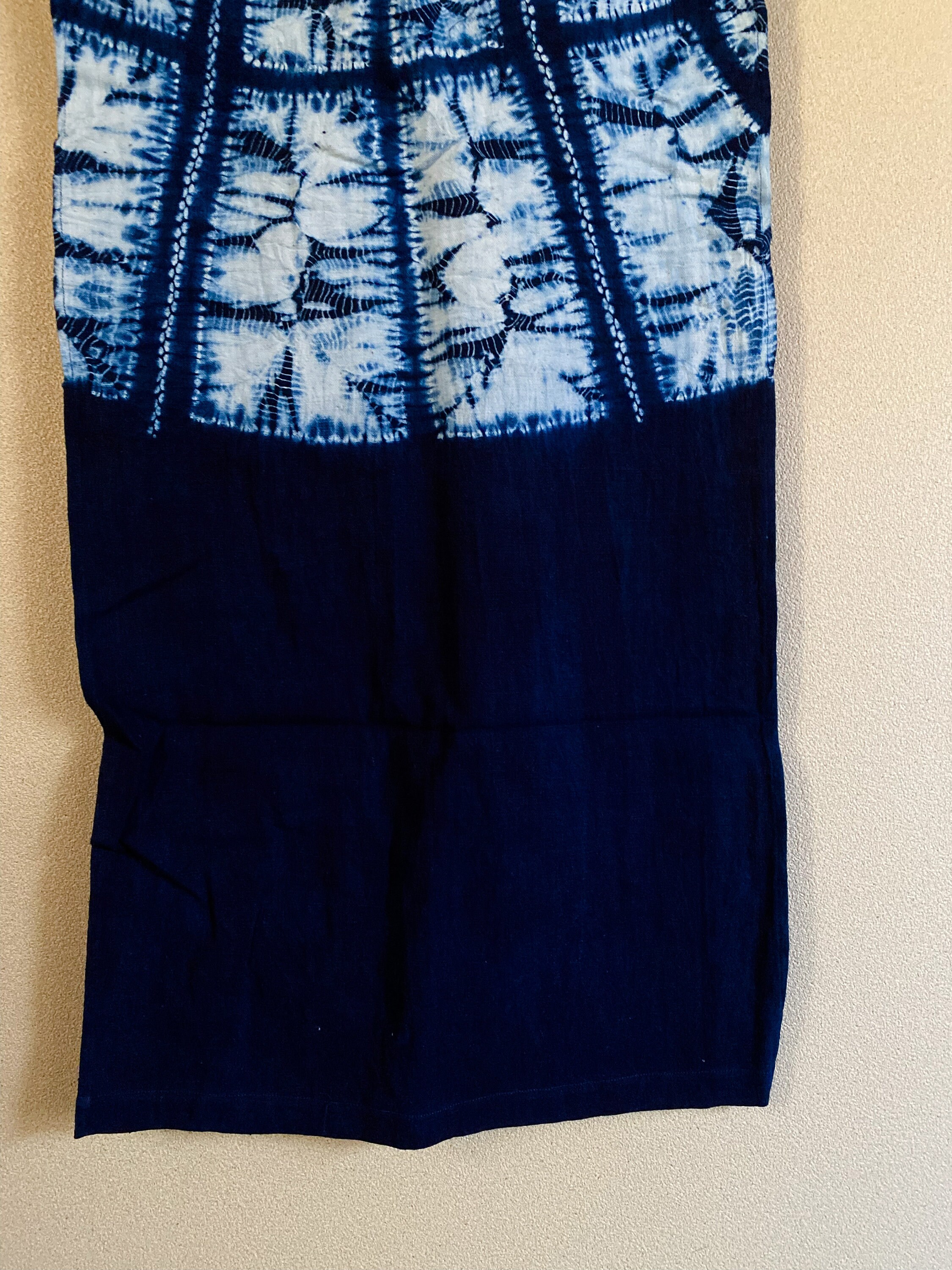 Japanese Shibori Indigo Dyed Fabric Door Curtain, Noren, Tie Dye - Etsy