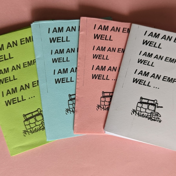 BPD zine: I am an Empty Well personal zine - printable