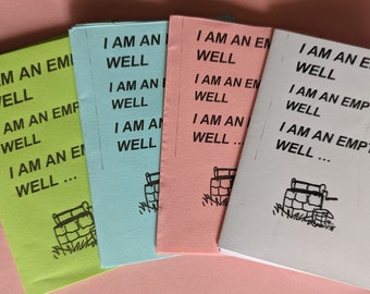 BPD zine: I am an Empty Well personal zine - printable
