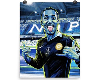 Joao Pedro | Chelsea FC Sketch Poster | Art Print