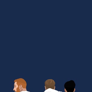 Harry Kane, Son Heung-min and Dejan Kulusevski digital download print