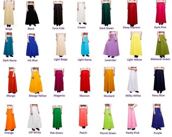 Women Casual Daily Wear Petticoat Cotton Petticoat Readymade Petticoat Indian Sari Underskirt Saree Inner Wear Skirts Petticoat Inskirt