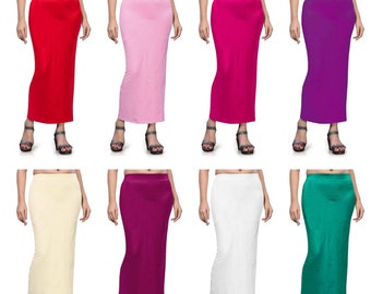 Women Fish Cut Shapewear Inskirt Daily Wear Petticoat Lycra Petticoat Readymade Petticoat Indian Sari Underskirt Inner Wear Skirt Silhouette