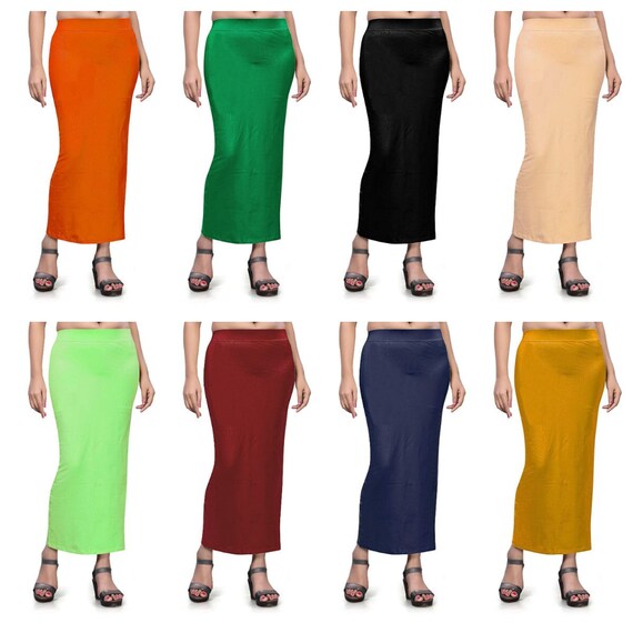 Women Fish Cut Shapewear Inskirt Daily Wear Petticoat Lycra Petticoat  Readymade Petticoat Indian Sari Underskirt Inner Wear Skirt Silhouette 