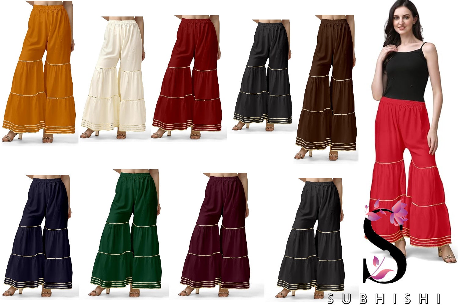 Buy White Wide Leg Pants Online In India -  India