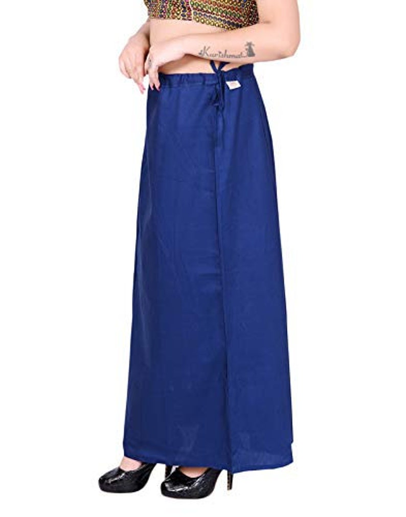 Women Casual Daily Wear Petticoat Cotton Petticoat Readymade Petticoat Indian Sari Underskirt Saree Inner Wear Skirts Petticoat Inskirt image 3