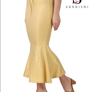 Femmes Shimmer Flare Shapewear Casual Inskirt Jupon Lycra Jupon Readymade Jupon Sari Indien Jupon Saree Inner Wear Jupe Or