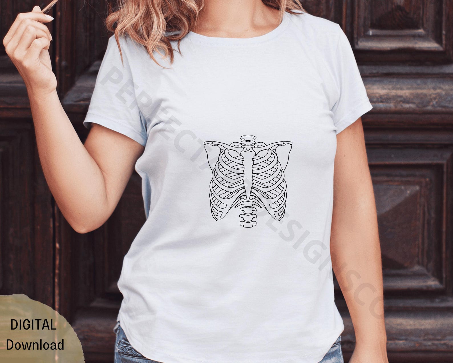 Skeleton Rib Cage Svg File, Skeleton Rib Cage Outline Svg, Skeleton Rib ...