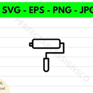 Farbrolle Umriss SVG, Farbrolle Cricut Cutfile, Farbrolle Shirt Design, Farbrolle Clipart Druckbare SVG