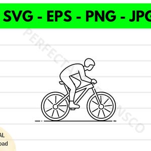 Vélo de montagne contour Svg, Clipart vélo de montagne, vélo de montagne Svg pour chemise, fichier Svg pour Cricut, vélo de montagne coupe fichier Svg Eps