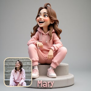 Custom Collectible Action Figure Portrait | Turn Your Photos Into Cute Collectible Figures | Personalized Custom Action Figure | Digital