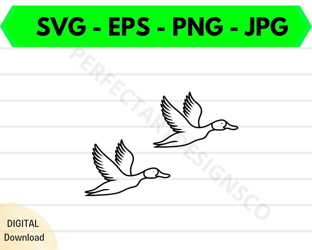Ducks Flying Svg File, Ducks Flying Outline Svg, Ducks Flying Clipart ...