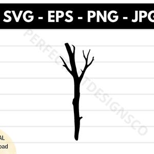 Stick Silhouette Svg, Stick Clipart, Stick Svg File For Cricut, Stick Shirt Design Vector Eps Png Jpg