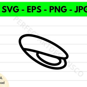 Mussel Svg File, Mussel Outline Svg, Mussel Clipart Svg, Mussel Svg Cut Files For Cricut And Silhouette Png