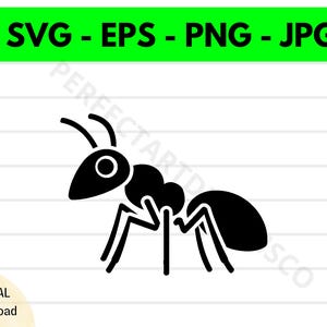 Ant Outline Svg, Ant Cricut Cutfile, Ant Shirt Design, Ant Clipart Printable Svg Vector Eps Png