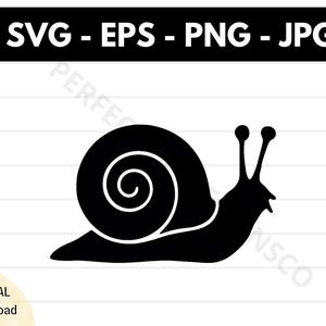Fichier svg silhouette escargot, fichier svg coupe escargot pour cricut, escargot contour clipart svg, escargot vecteur svg eps png