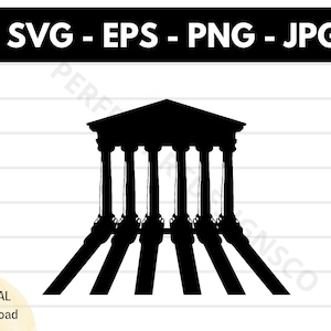 Pillars Silhouette Svg File, Pillars Cutting Svg File For Cricut, Pillars Clipart Svg, Pillars Vector Svg Png