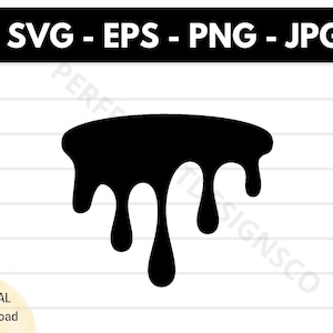Paint Dripping Silhouette Svg, Paint Dripping Clipart, Paint Dripping Svg File For Cricut, Paint Dripping Shirt Design Vector Eps Png Jpg