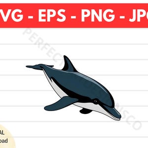Dauphin réaliste Svg, vecteur de dauphin réaliste, fichier Svg de dauphin réaliste pour Cricut, conception d'art imprimable Dauphin réaliste
