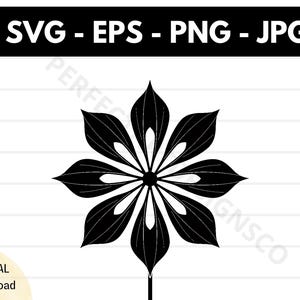 Columbine flower silhouette svg file, Columbine flower cutting svg file for cricut, flower outline clipart svg, flower vector svg eps png