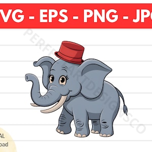 Circusolifant Svg, circusolifant Clipart, circusolifant Svg voor shirt, Svg-bestand voor Cricut, silhouet, circusolifant Vector Png