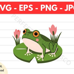 Sapo Em Uma Almofada De Lírio Svg, Sapo Em Uma Almofada De Lírio Png Clipart, Sapo Em Uma Almofada De Lírio Cricut Cutfile Svg, Sapo Em Uma Almofada De Lírio Design De Camiseta