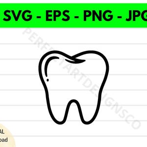 Gouden tand overzicht Svg, gouden tand Clipart, gouden tand Svg voor shirt, Svg-bestand voor Cricut, gouden tand gesneden bestand Svg Eps Png