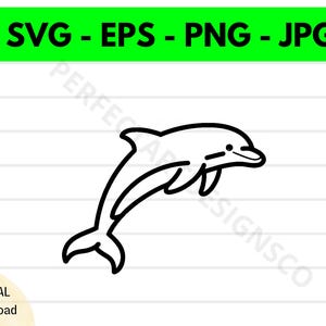 Fichier Svg Dauphin sautant, Dauphin sautant fichier Svg de découpe pour Cricut, Dauphin sautant Clipart Svg, Dauphin sautant vecteur Svg Png
