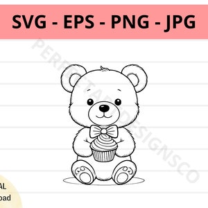 かわいいクマの svg、クリカット、シルエット、蝶ネクタイを着たクマのシャツの svg、赤ちゃんクマのカット ファイル svg のダウンロード、レイヤー化されたクマのクリップアート
