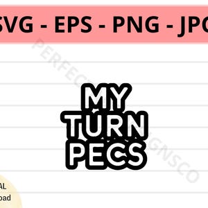 Mijn beurt Pecs symbool Svg cutfile, My Turn Pecs teken, My Turn Pecs pictogram, My Turn Pecs snijden Svg-bestand voor Cricut, silhouet, Vector