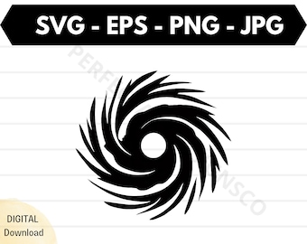 Hurricane silhouette svg file, Hurricane cutting svg file for cricut, Hurricane outline clipart svg, Hurricane vector svg eps png