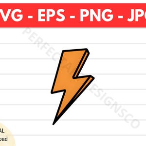 Lighting Bolt Svg File For Cricut, Silhouette, Lighting Bolt Clip Art, Lighting Bolt Shirt Design, Lighting Bolt Vector Eps Png Svg Jpg