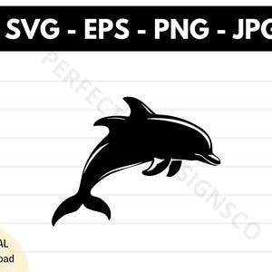Delphin springend Kontur-Svg-Datei, Delfin springend schneiden für Cricut, Delfin Umriss Clipart svg, Delfin Vektor svg eps png