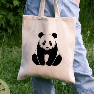 Panda Outline Svg, Panda Clipart, Panda Svg for Shirt, Svg File for ...