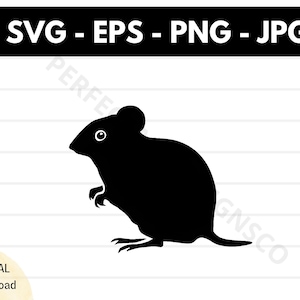 Dormouse silhouette svg file, Dormouse cutting svg file for cricut, Dormouse outline clipart svg, Dormouse vector svg eps png
