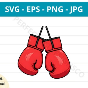 Guantes de boxeo Svg, Guantes de boxeo Clipart, Guantes de boxeo Svg para camisa, Archivo Svg para Cricut, Silueta, Guantes de boxeo Vector Svg Eps Png Jpg