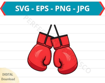 Boxing Gloves Svg, Boxing Gloves Clipart, Boxing Gloves Svg for Shirt, Svg File for Cricut, Silhouette, Boxing Gloves Vector Svg Eps Png Jpg
