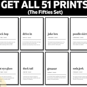 Funny 50th Birthday Definition Print, Sarcastic Turning Fifty Gift, Humorous Fifties Wall Art, Over The Hill Decor, Midlife Crisis Gag Gift