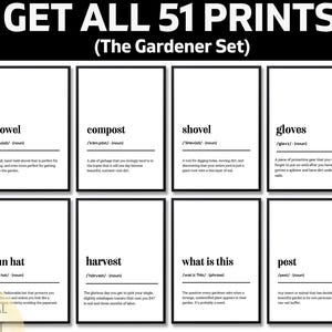 Gardener Definition Print, Funny Gardening Quote Wall Art, Allotment Sign, Plant Lover Gift For Her, Garden Shed Decor, Humorous Poster