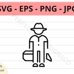 Villager Icon Svg Cut File, Villager Symbol, Villager Sign Cutting Svg File For Cricut, Villager Vector Svg Png Eps