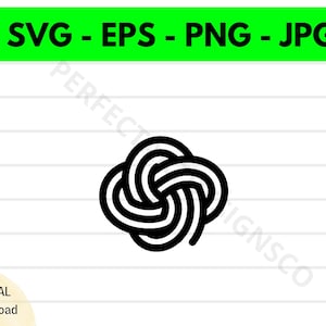 Knot Outline Svg File, Knot Cutting Svg File For Cricut, Knot Clipart Svg, Knot Vector Svg Png Eps