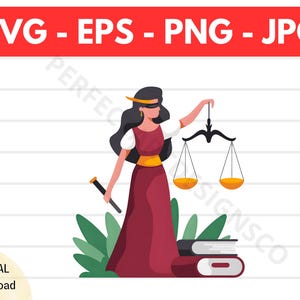Lady Justice Svg File For Cricut, Silhouette, Lady Justice Clip Art, Lady Justice Shirt Design, Lady Justice Vector Eps Png Svg Jpg