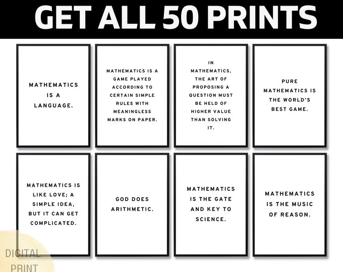 18 MATHS CLASSROOM POSTERS | Math Teacher Class Classroom Decor ...