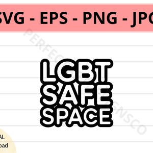 Símbolo de espacio seguro LGBT (archivo SVG de corte), señal de espacio seguro LGBT, icono de espacio seguro LGBT, archivo SVG de corte de espacio seguro LGBT para Cricut, silueta
