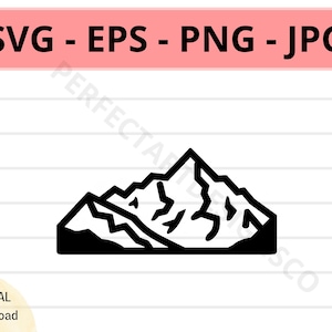 Grand Teton Icon Svg Cut File For Cricut, Silhouette, Grand Teton Sign Cutfile, Grand Teton Symbol Cut File, Grand Teton Vector